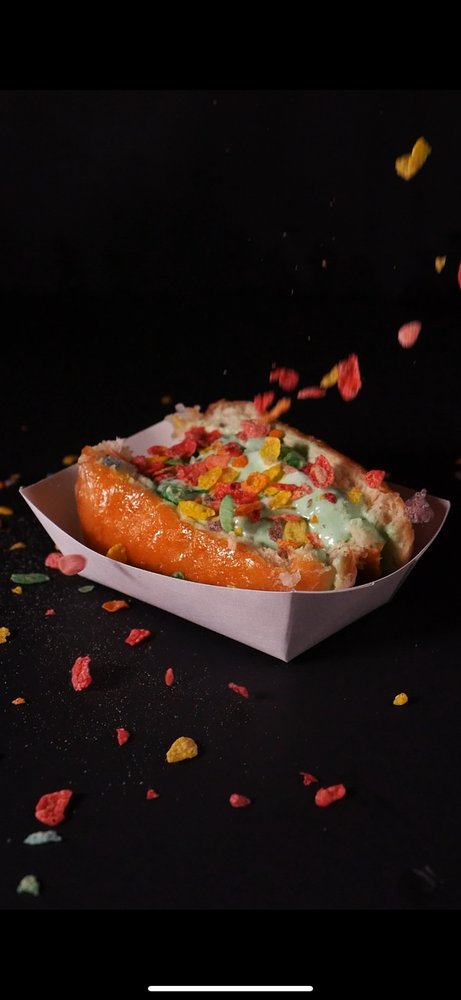 Smack Donut ice cream sandwich with toppings
