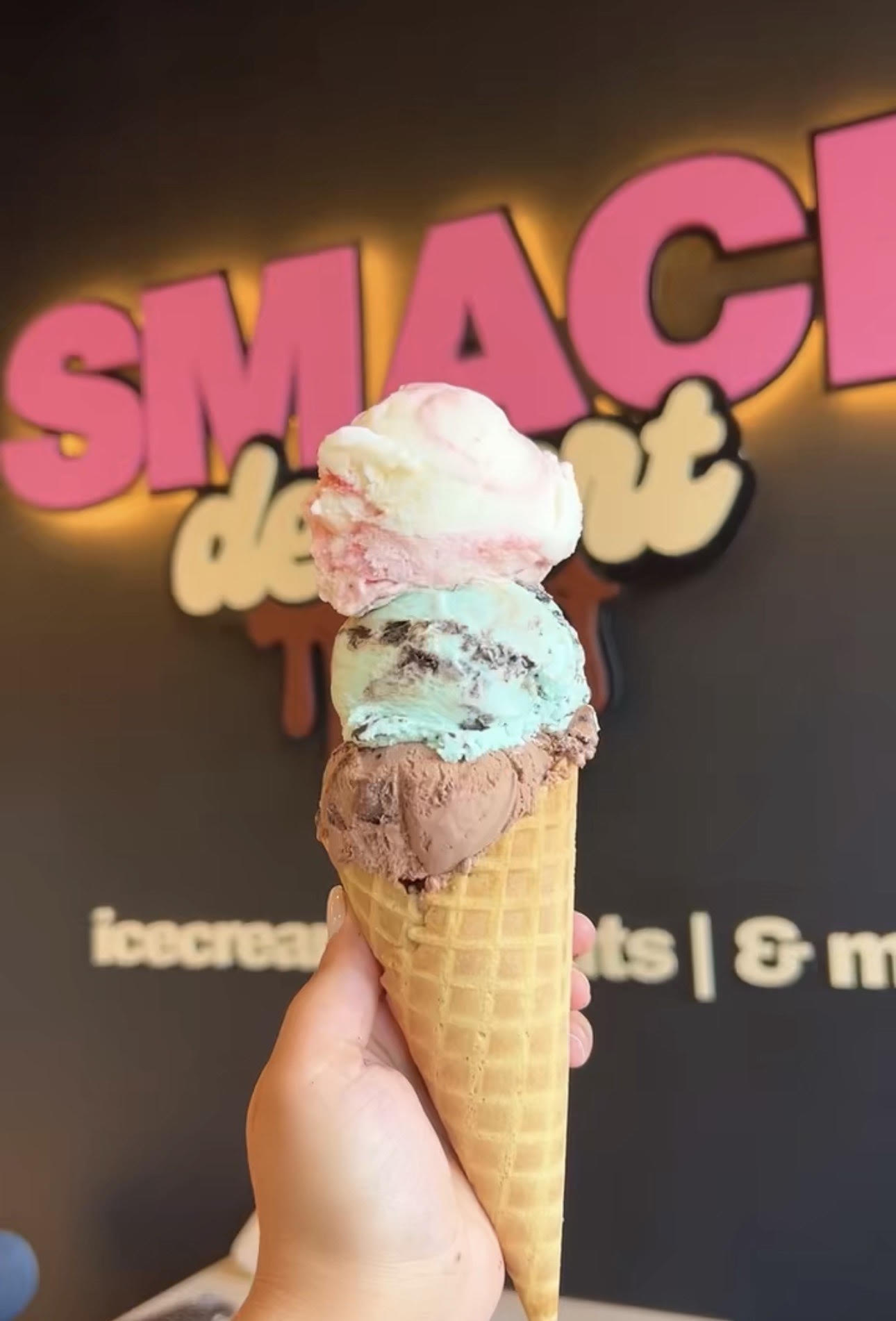 Smack Dessert ice cream cone